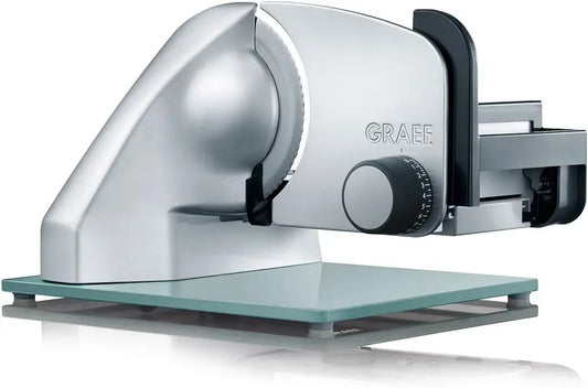 GRAEF C20 Affettatrice, affettatrice per alimenti, 170 W, 170 mm, 20 mm, acciaio inox, argento, per pane