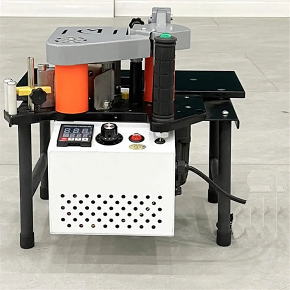 Bordatrice per Curve/Linee rette, velocità Regolabile 5-10 m/min, Bordatrice Portatile per la Lavorazione del Legno, Colla per Rivestimento su Doppio