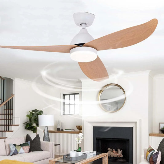 Ventilatore Cucina-138cm, ventola per circolazione dell'aria, Lampadario con Ventilatore da Soffitto Smart