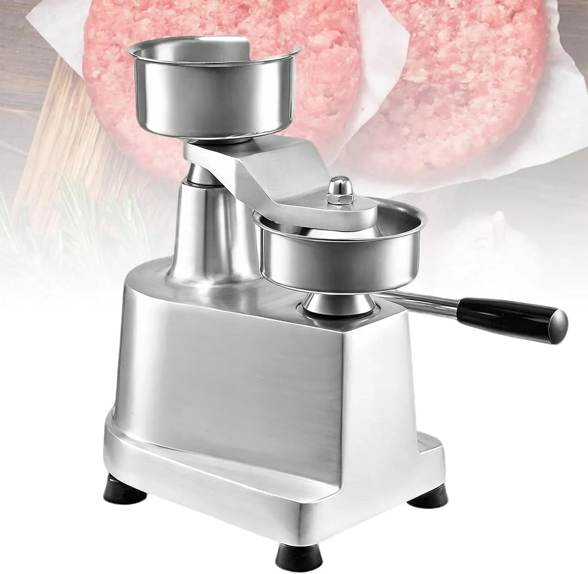 100mm-4in Macchina per Hamburger, Pressa, 100 mm, professionale, ristoranti, acciaio inox, per Hamburger Commerciale