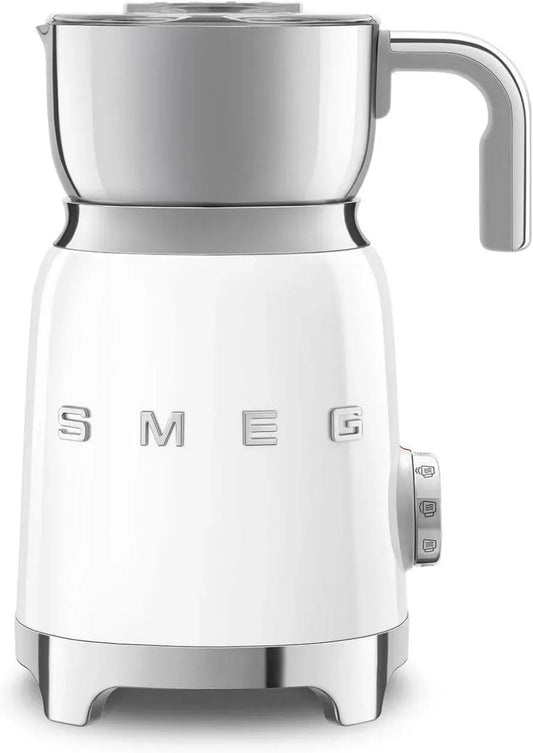 Smeg MFF11WHEU Montalatte, 500 W, 6 programmi, cappuccinatore, bianco, Caraffa Removibile da 600 ml, Tappo Misuratore, 6 Programmi Preimpostati