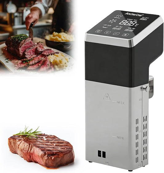 IPX7 Cooker, 1600 W, touch, professionale, funzione riscaldante, per Bistecche e Frutti di Mare