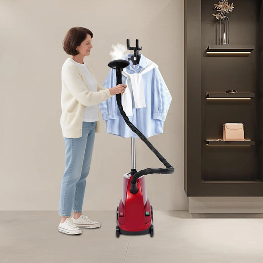 Vapore multifunzione per indumenti, 2500 W, ideale per disinfettare e rimuovere le pieghe, vapore verticale professionale dotato di serbatoio