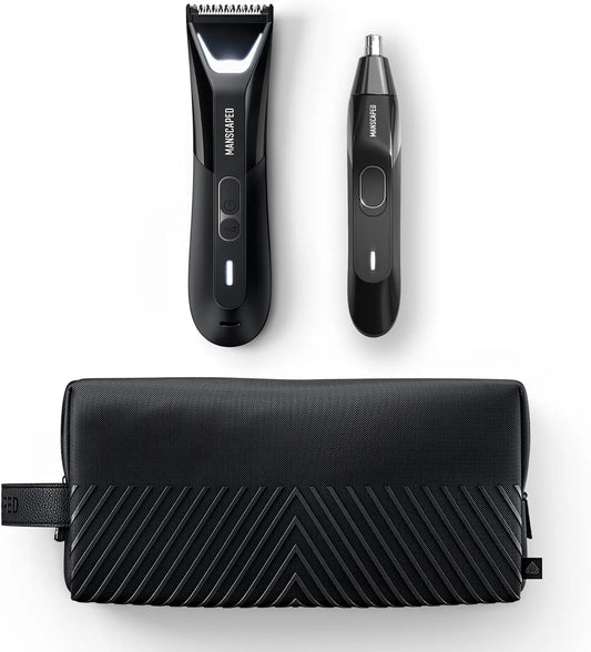 0 per naso e orecchie, MANSCAPED® The Perfect Duo 5, 0 contiene: il tagliacapelli elettrico Lawn Mower® 5, 0 ULTRA per inguine e corpo