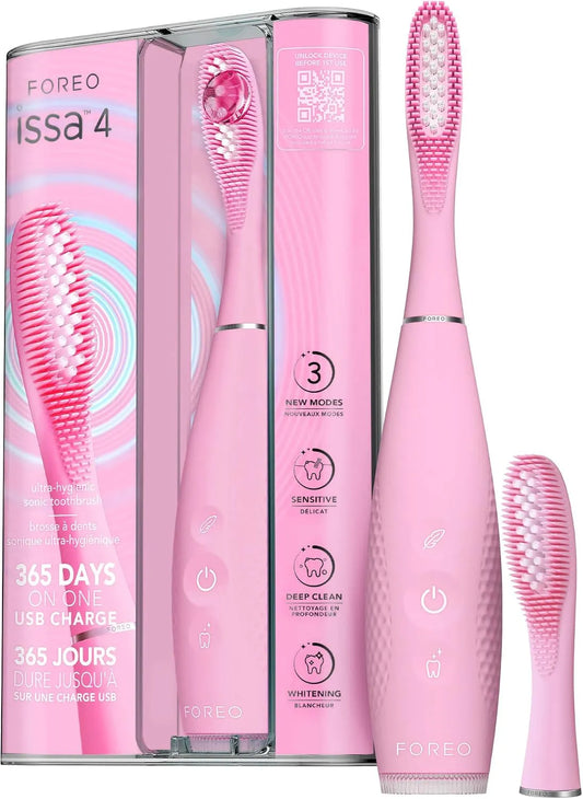 ISSA 4 4 Set Spazzolino Elettrico Sonico + Testina Hybrid Wave