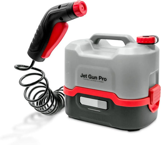 Idropulitrice, 8 L, ERRECOM JET, portatile, ampio serbatoio, Tubo Spiralato 3 m, Peso 2,1 kg, Serbatoio Acqua da 8 L, GUN PRO