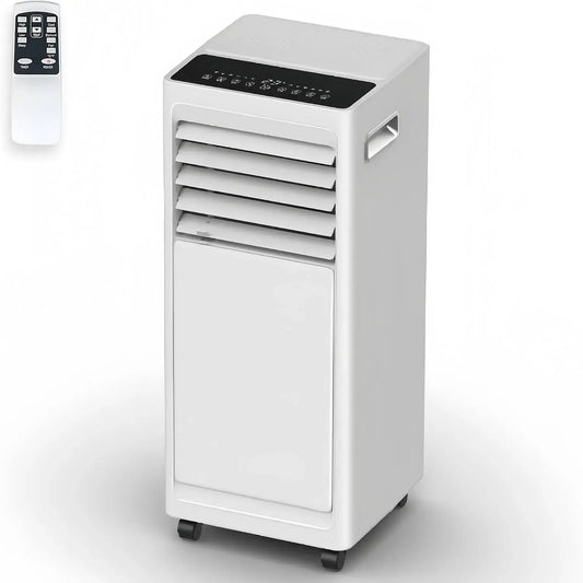 Condizionatore 24H, portatile, ruote di trasporto, touch, timer, 9000 BTU Freddo ad Alta Efficienza, 2 Velocità