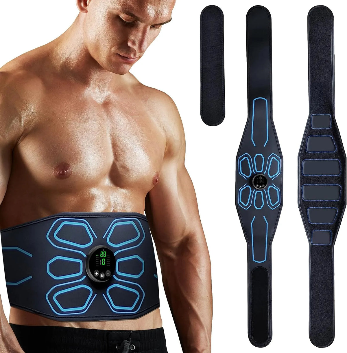 tonificante per addominali, Cleared, per uso domestico in palestra, Stimolatore muscolare MHD TENS elettronico per addominali, stimolazione e
