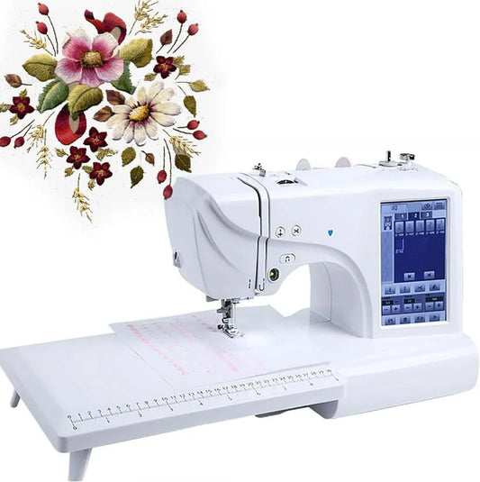Macchina da Cucire, Macchina da Ricamo, macchina per cucito elettrica, ricamatrice elettrica, portatile, touch, display LCD