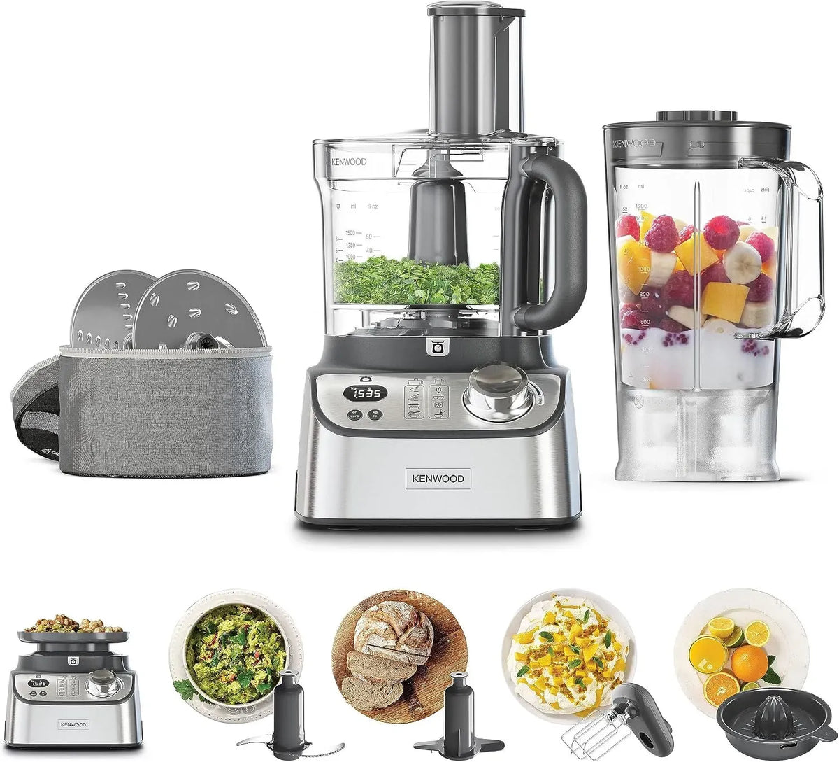 Kenwood FDM71.450SS Robot da cucina, 3 L, argento, Capacità 3L