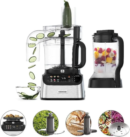 Kenwood FDM73.480SS Robot da cucina, 1000 W, touch, argento, MultiPro OneTouch