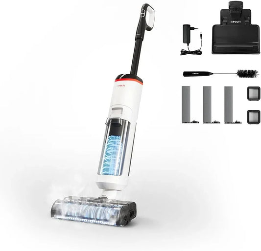 Aspirapolvere, 450 W, Polti WD50C, vapore, bianco, Rollysteam Cordless