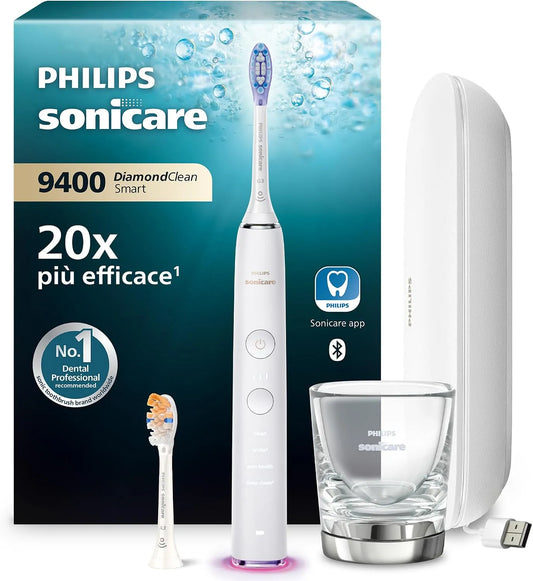 Philips HX9917/88 sensore, spazzolino da denti ricaricabile, pannello IPS, bianco