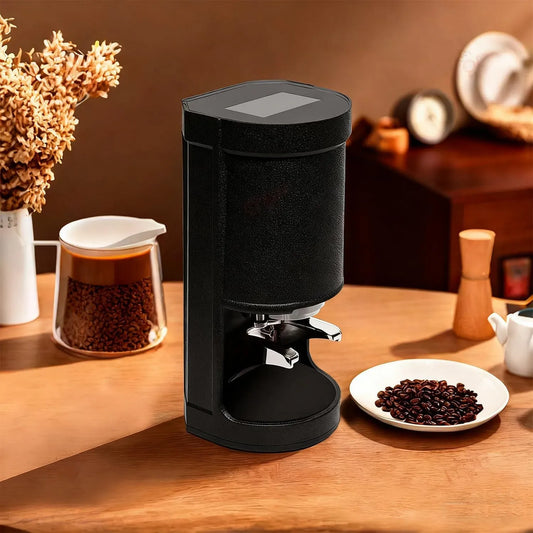Macchine per caffè efficienti Black, per Antiaderente Professionale, Pressino Automatico per caffè con pressino 58 mm, pressino Elettrico