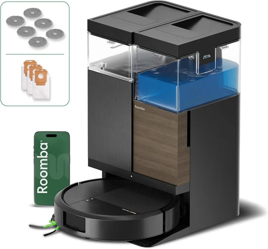 Robot aspirapolvere, 000 Pa, aspirapolvere robot, lavapavimenti elettrico, iRobot Roomba® Plus 576 Combo robot aspirapolvere lavapavimenti
