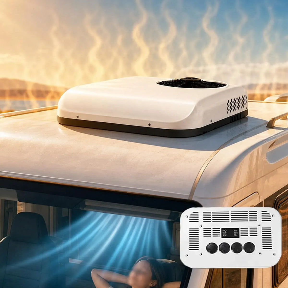 Condizionatore 12V/24V White24V-Coolingonly, 12 V, bianco
