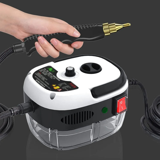 Pulitore a vapore, 2500 W, vapore pressurizzato, portatile, bianco