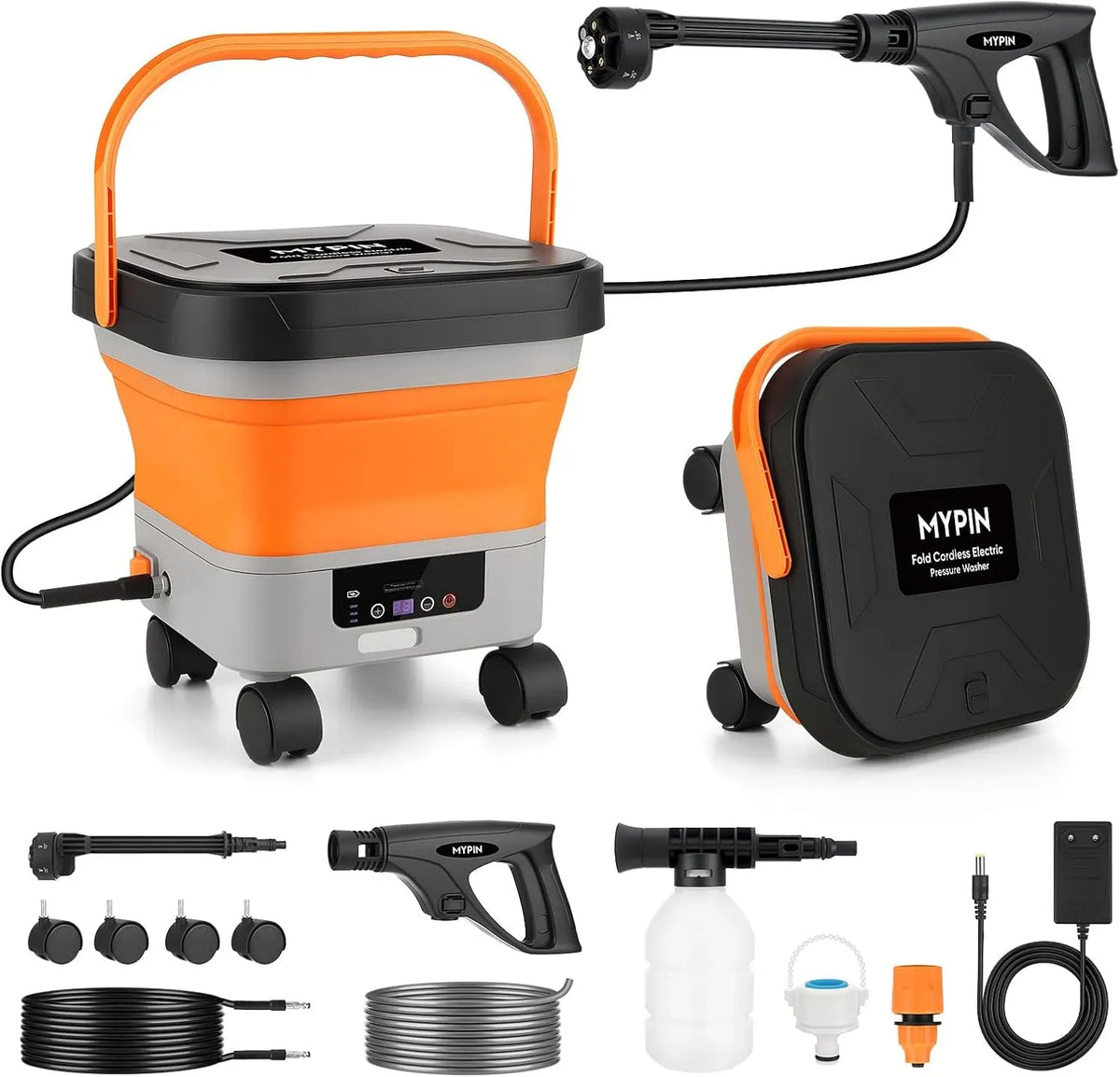 Idropulitrice, 13 L, portatile, ampio serbatoio, Max 45 Bar
