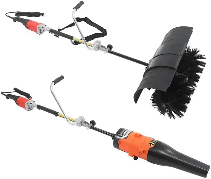 neve e altro ancora, per spazzaneve professionale per la pulizia di foglie, Spazzaneve elettrico 2 in 1 e soffiatore per foglie, spazzatrice manuale