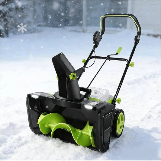 batterie, macchina spazzaneve, 50,8 cm, 3500 W, 7,6 m, senza fili, per vialetto