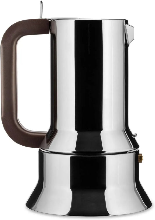 9090/M 10 Tazze, Caffettiera di Design dotato di Fondo a Induzione in Acciaio Inossidabile 18/10