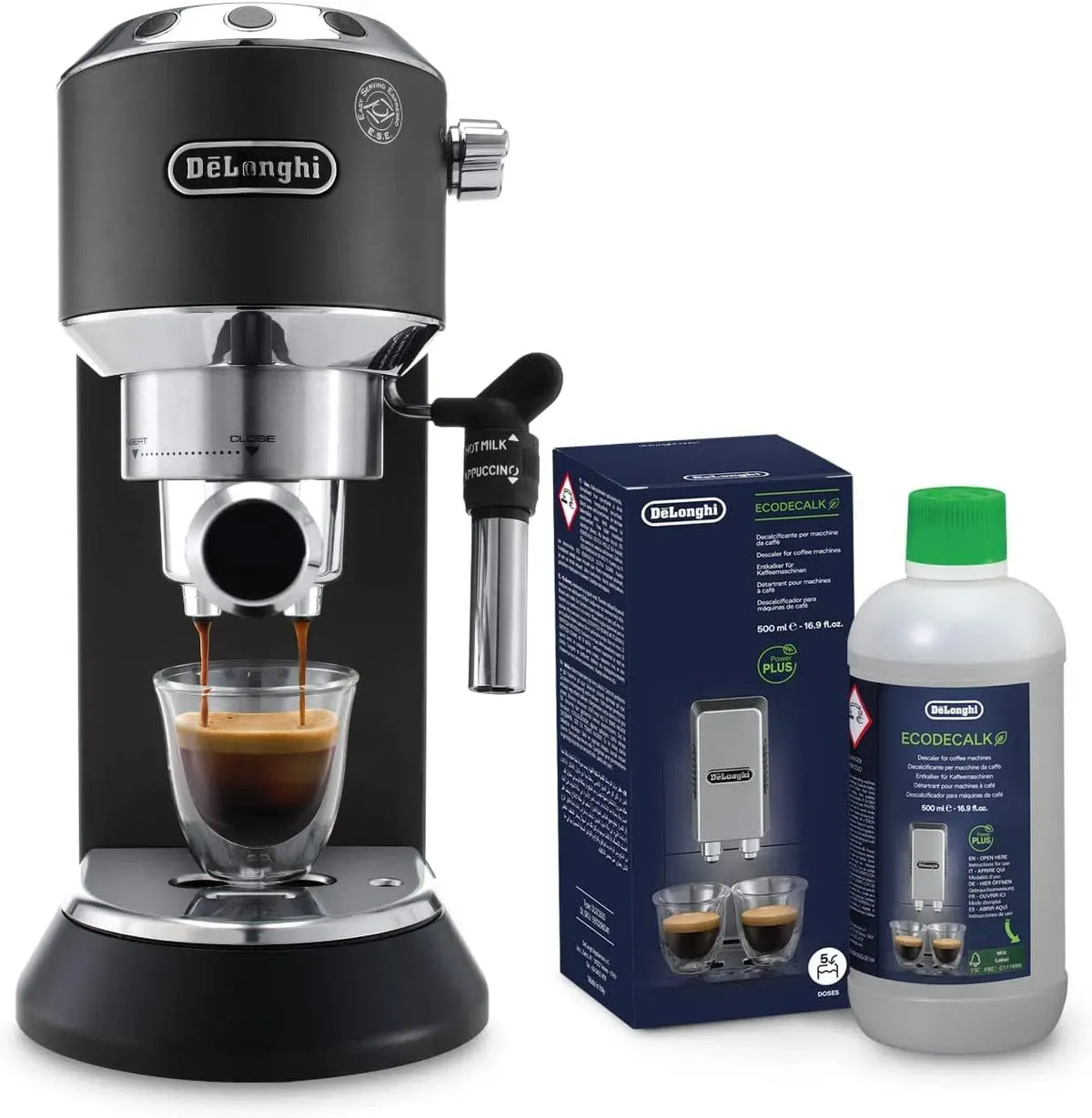 De'Longhi Ec685.Bk Dlsc500 Macchina da caffè, caffettiera elettrica, Bk Macchina Da Caffè Espresso Manuale E Cappuccino