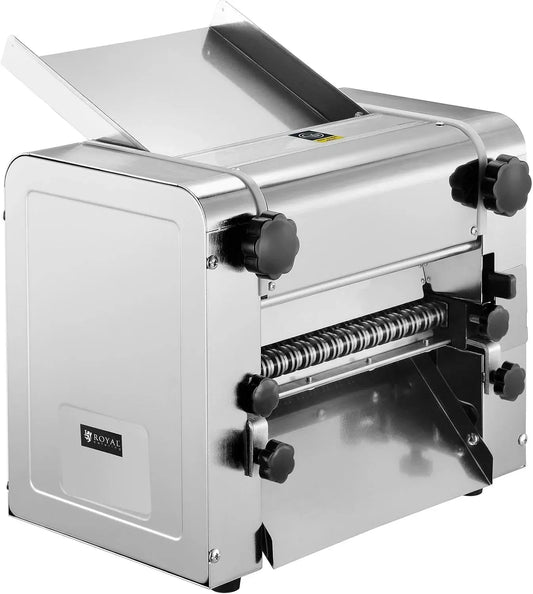 Macchina per pasta, 26 cm, 600 W, macchina per tagliatelle, pizza, ristorazione, acciaio inox, spessore della pasta da 1 a 14 mm, stendipizza