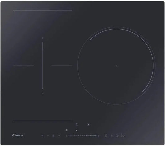 Candy CTPS63SCTTWIFI/1 Piastra, tavolo, 60 cm, 7400 W, Boost, timer, Wi-Fi, 9 livelli, nero, per bambini