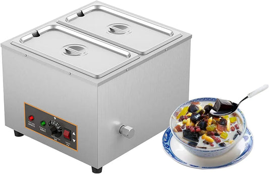 Pentola e padella, 1000 W, professionale, acciaio inox, Vaporiera Elettrica Da Tavolo Da Appoggio Da 1000 W