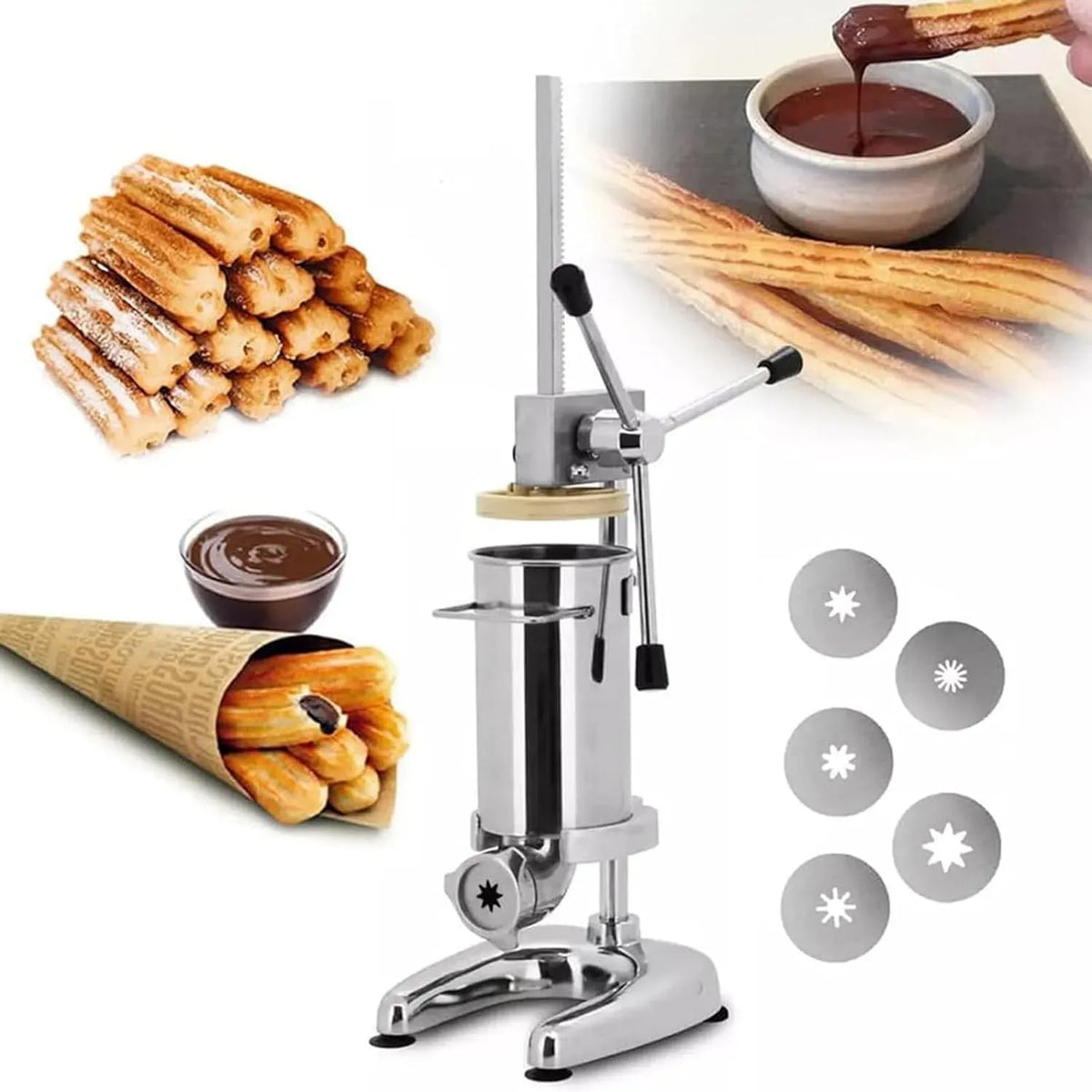 Macchina per ciambelle, 2 L, donut maker, professionale, ristoranti, acciaio inox