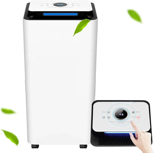 Deumidificatore, 12 L, industriale, ampio serbatoio, 20-80㎡, Serbatoio Dell'Acqua Da 2,5 Litri, Temporizzato