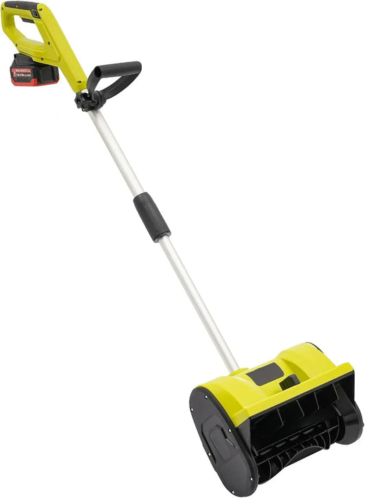 macchina spazzaneve, batteria, macchina spazzatrice per pavimenti, 32 cm, 1200 W, senza fili, per vialetto e marciapiede