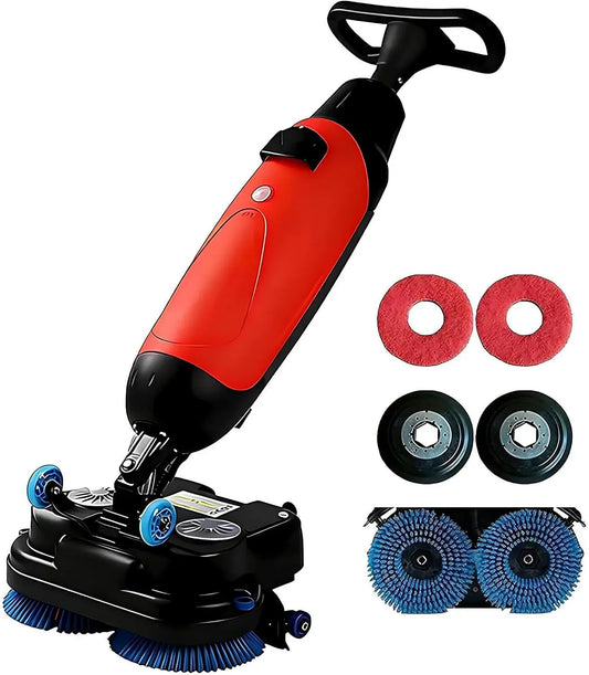 Lavasciuga, 17 pollici, lavatrice/asciugatrice, professionale, rosso, 240 Giri/Min, Testina Rotante a 360°, Copertura 1200 M²/H red