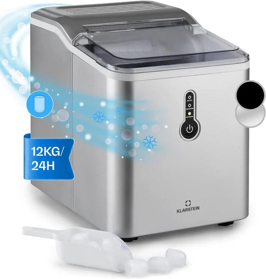 Klarstein Macchina del ghiaccio, 1.5 L, professionale, Fabbricatore Secco Alimentare 12kg