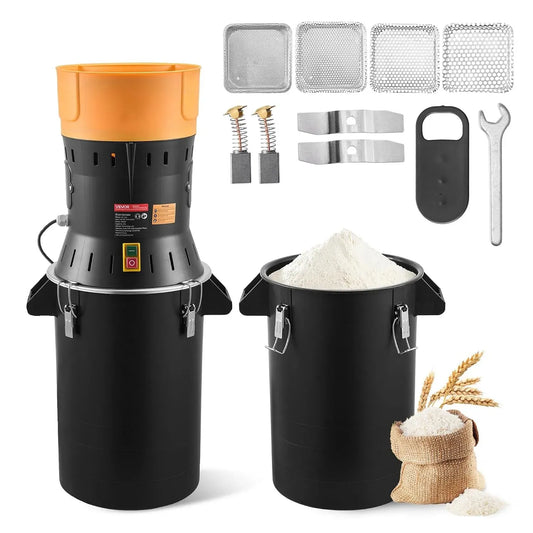 VEVOR Macchina per Polverizzazione, macchina da caffè elettrica, 25 L, 600 W, per Polverizzazione Cereali Spezie Grano ad Alta Potenza