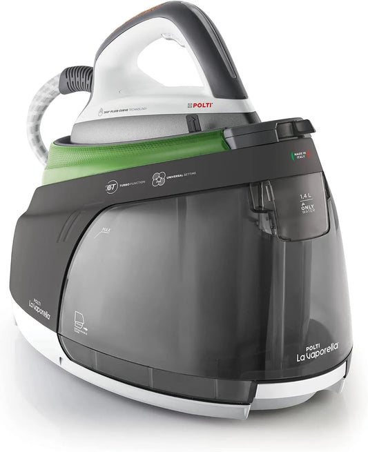 XT90C La Vaporella, Ferro da Stiro a Vapore con Caldaia, per Autonomia Illimitata, Pressione 7 Bar, Potenza 2350 W, Capacità 1,4 L, Funzione Eco