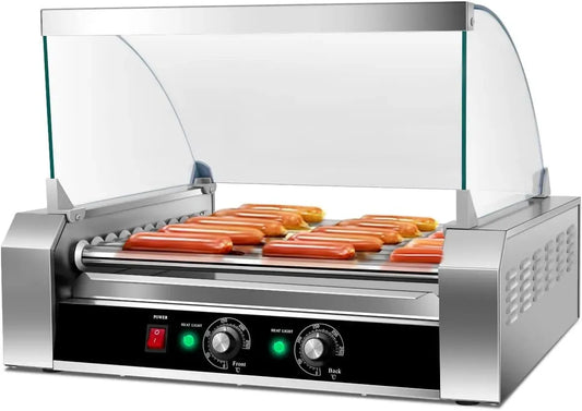 Macchina per hot, acciaio inox, per hot dog a 11 rulli