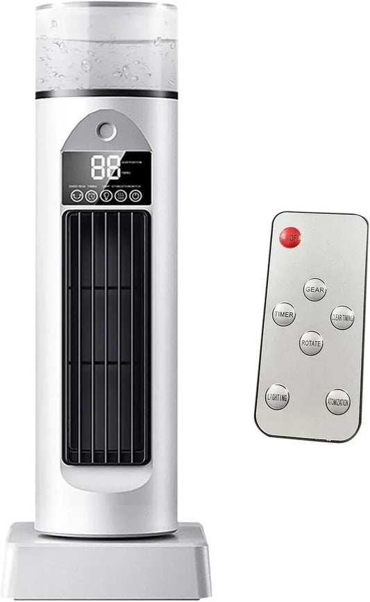 Condizionatore, portatile, timer, raffrescatore d'Aria Senza Pale con Timer e Telecomando, capacità 230 ml