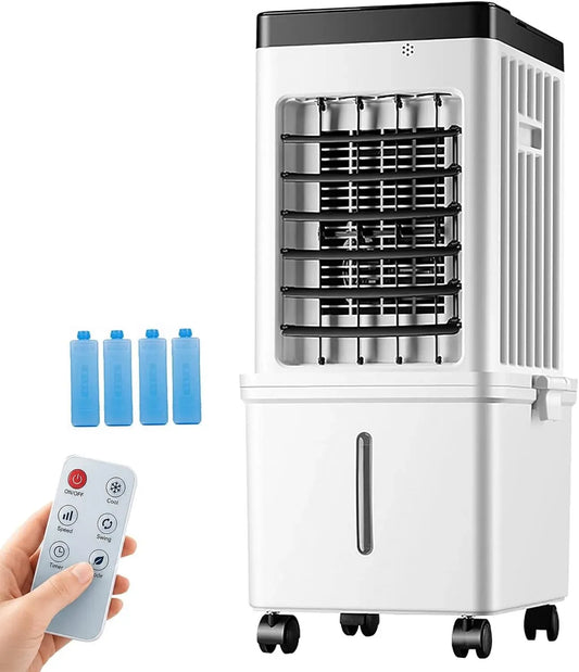 Raffrescatore Evaporativo 4 in 1 dotato di Telecomando e Serbatoio da 15 L