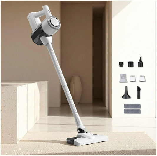 Aspirapolvere, portatile, ampio serbatoio, vapore, bianco, Aspira E Lava Pavimenti Casa 5 in 1 Portatile, 400ml Serbatoio