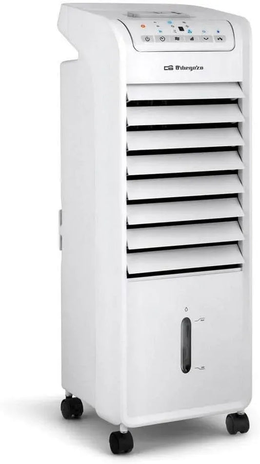 silenzioso, timer, Orbegozo Air 46 Raffrescatore evaporativo 3 in 1, 3 velocità, serbatoio da 6 l, accumulatori di freddo, telecomando, 55 W