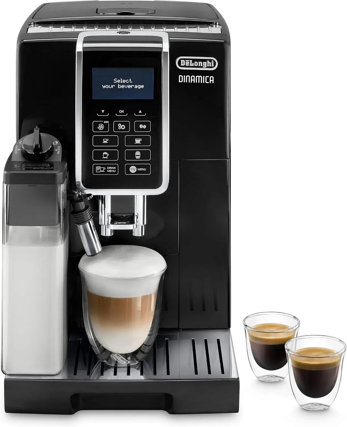 De'Longhi ECAM350.55.B Montalatte, cappuccinatore, touch, nero, 4 Bevande One Touch