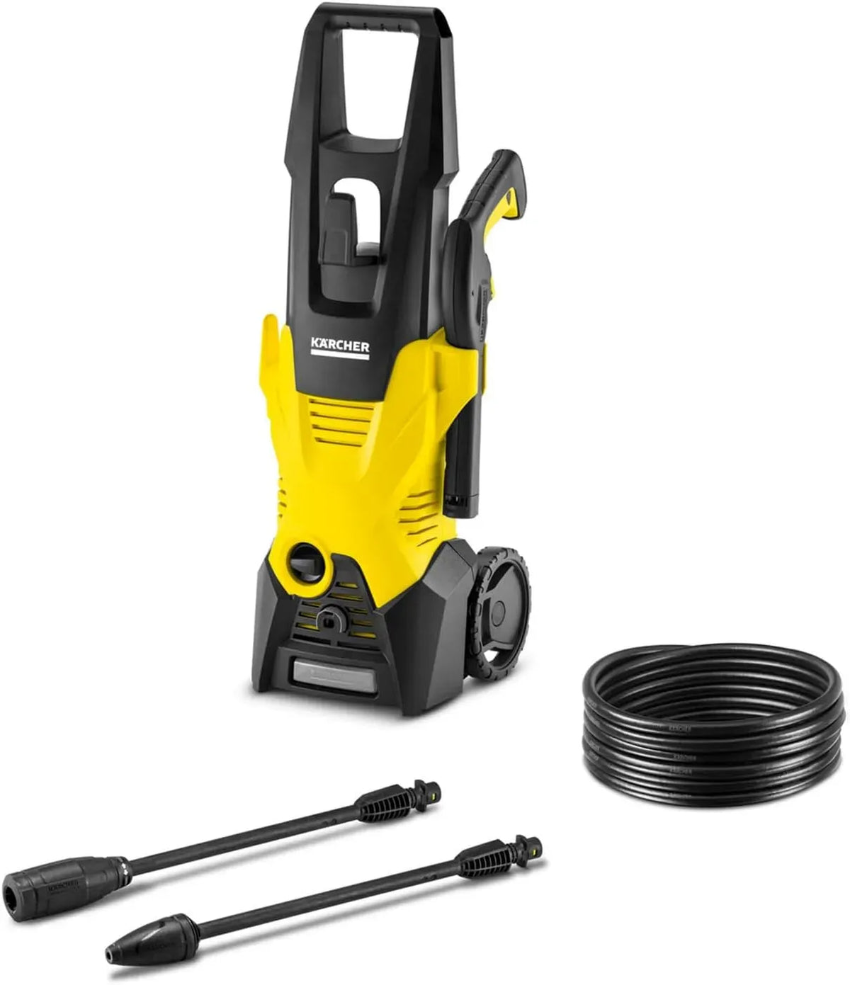 Kärcher K 3 Idropulitrice, ampio serbatoio, Pressione max 120 bar, Pistola e Tubo Alta Pressione 6m, Area di lavoro 25 m²/h, Portata 80 l/h