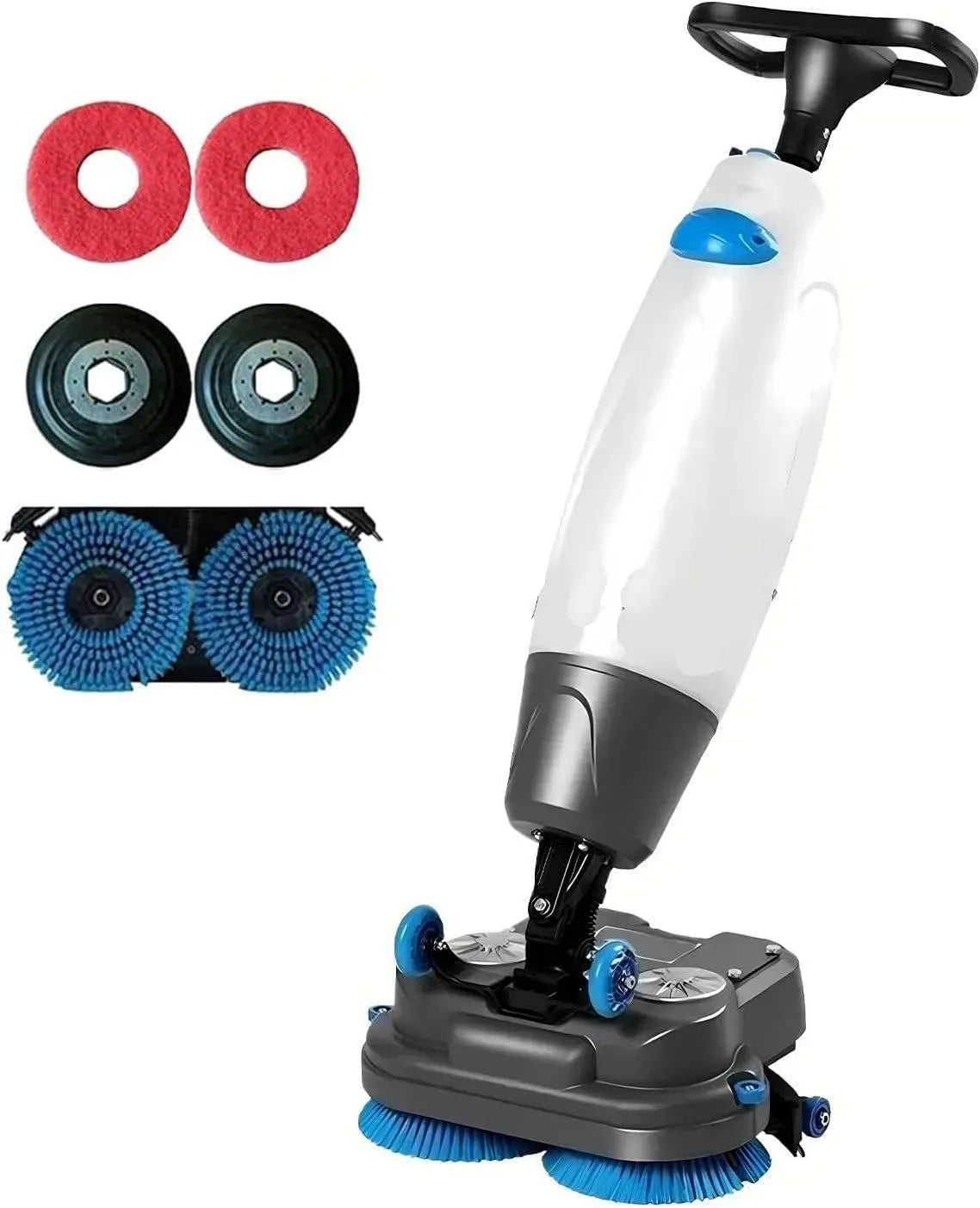 Lucidatrice, Batteria, lavapavimenti elettrico, lucidatrice elettrica, portatile, professionale, senza fili, bianco