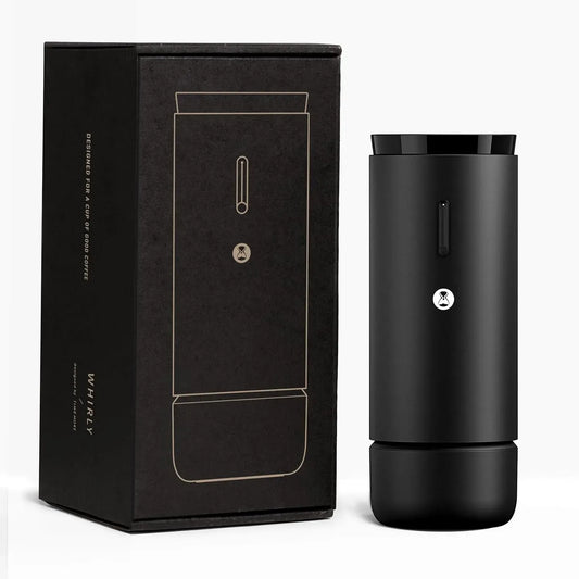 S2C-042-EI macinacaffè compatto per uso domestico, Macinacaffè elettrico portatile con macinino ottagonale brevettato, 30 livelli di macinazione per