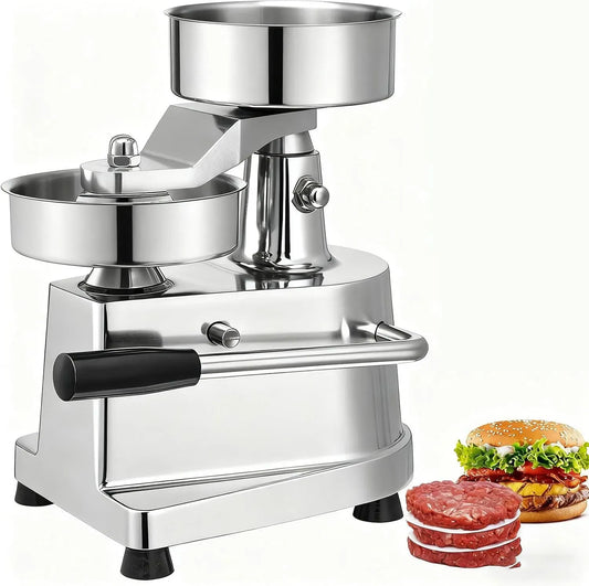 Mm/6 Macchina Per Hamburger, Pressa, 150 Mm, professionale, acciaio inox, per Hamburger Commerciale In Acciaio Inossidabile