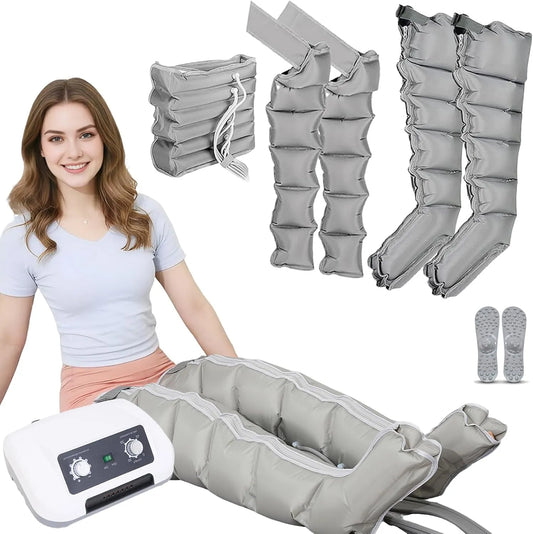 L 2 Pressoterapia, Massaggiatore, dispositivo pressoterapia per gambe, professionale, grigio, per Casa 6 Camere