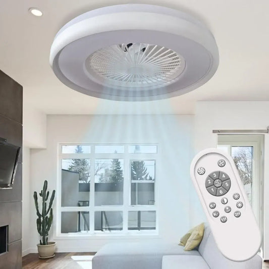Ventilatore, 62 W, 19 W, 220 V, MAKA, Plafoniera 6000 Lumen Dimmerabile con Telecomando, 220V IP20, 6 Velocità