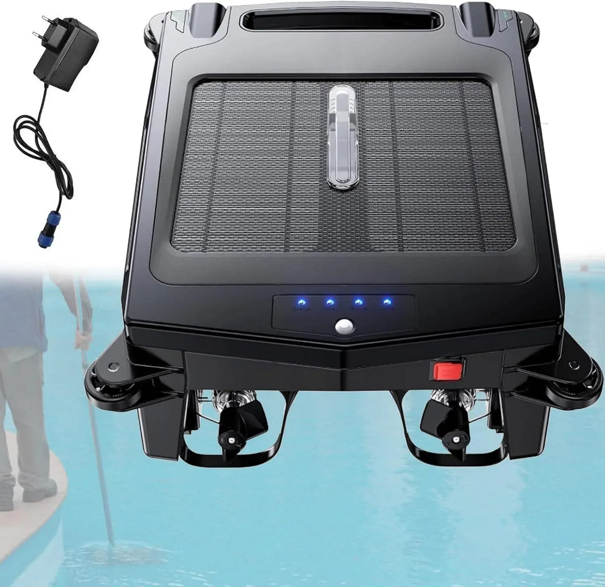 robot pulitore per piscina, senza fili, per piscine