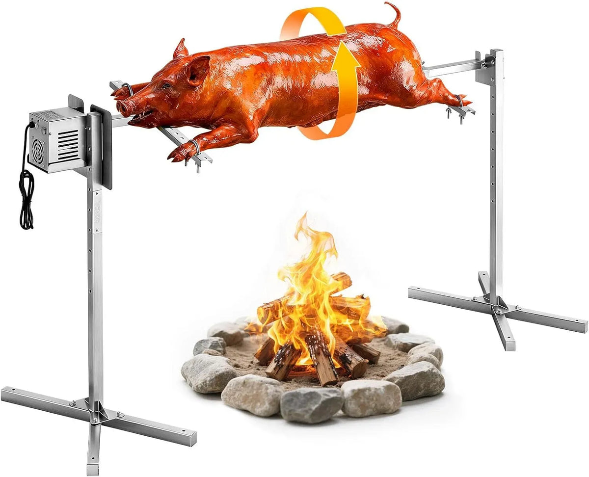 VEVOR AC 220 Barbecue, Griglia, Motore, 38 W, 240 V, 1422,4 mm, 60 kg, per Arrosto da Barbecue da 1422